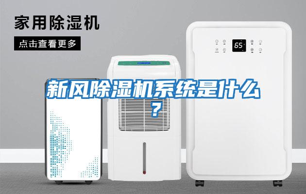 新風除濕機系統(tǒng)是什么？