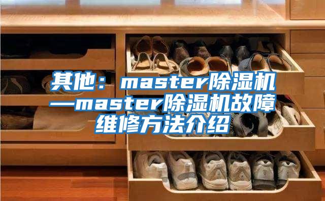 其他：master除濕機—master除濕機故障維修方法介紹