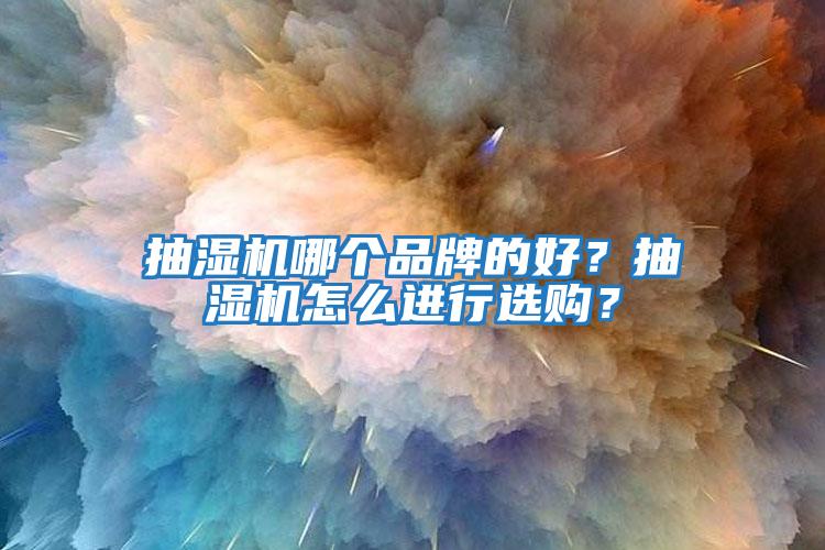 抽濕機哪個品牌的好？抽濕機怎么進行選購？